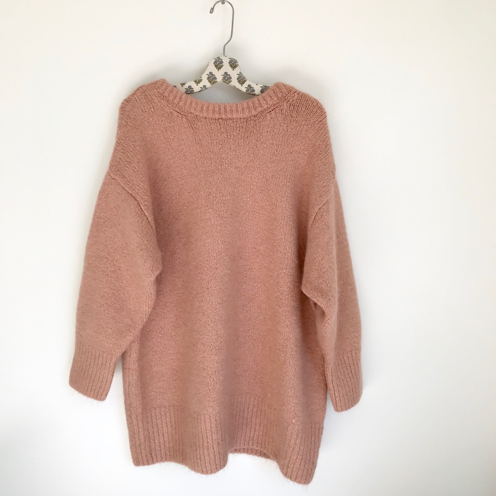 COPY - NWT Zara Wool Oversized Open Back Sweater Dress M - Picture 8 of 10